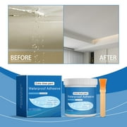 Transparent Waterproof Coating,Powerful Invisible Anti Leakage Agent Transparent Repair Paste,Waterproof Coating, Waterproof Glue, High Bond Strength, Leak-Proof, Multi-Surface Use