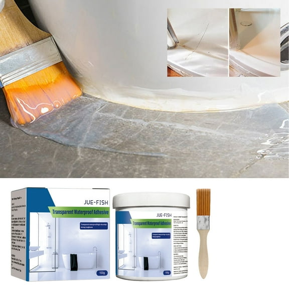 Transparent Waterproof Coating, Super Strong Waterproof Anti-Leakage Agent Invisible Waterproof Agent, Waterproof Insulation Sealant Transparent Repairing Leak Waterproof Adhesive (100g)