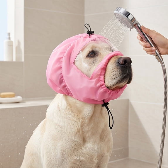 Transparent Waterproof Dog Bath Cap Swimming Ear Protector Head Cover Shower Cap for Dogs Waterproof Ear Protection