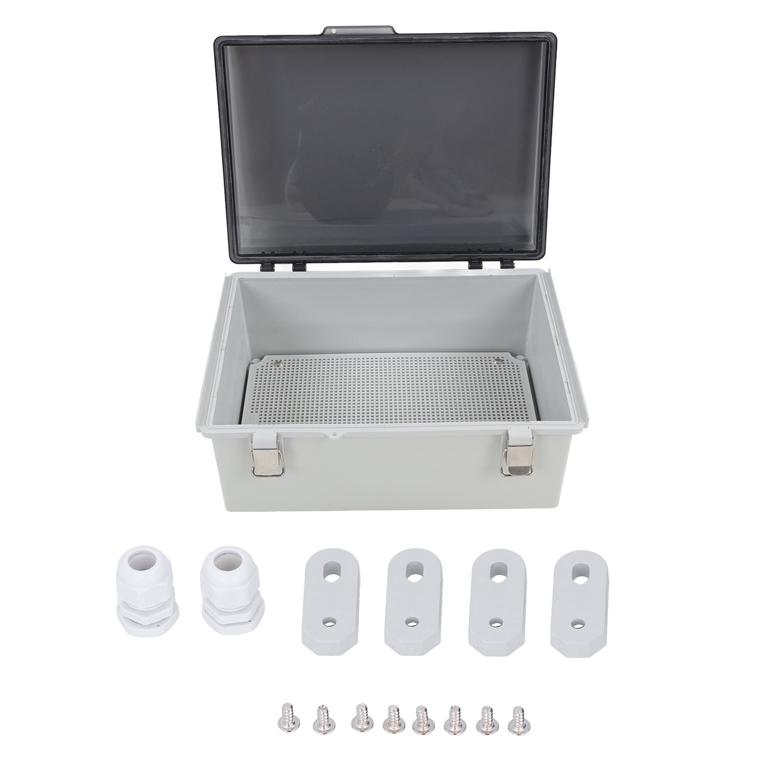 Transparent Waterproof Electrical Junction Box - Grey - Outdoor Weatherproof Enclosure