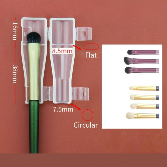 Transparent Waterproof Makeup Brush Storage Dust Protection Brush Cover Guards Protector 1