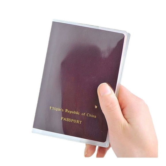 Transparent Waterproof PVC ID Card Holder with Anti Magnetic 2 in 1 Travel Document Protector Case