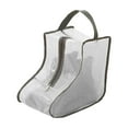 thumbnail image 1 of Transparent Waterproof Shoe Storage Bag | Ankle Boot & Travel Dust Cover | Breathable Mesh & Polyester | Portable Tote with Handle | 28x28x20cm, 1 of 7