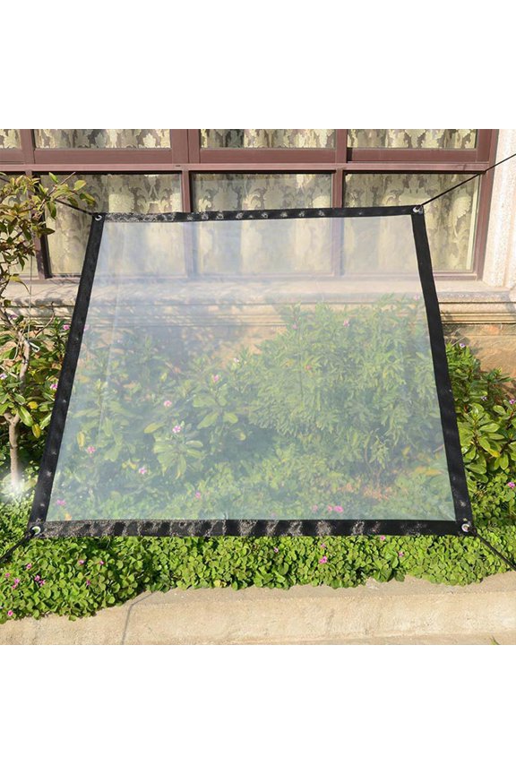 Transparent Waterproof Tarpaulin1PC,Rain Shelter CoverAll-Weather Windproof Protection for Outdoor Furniture & Equipment