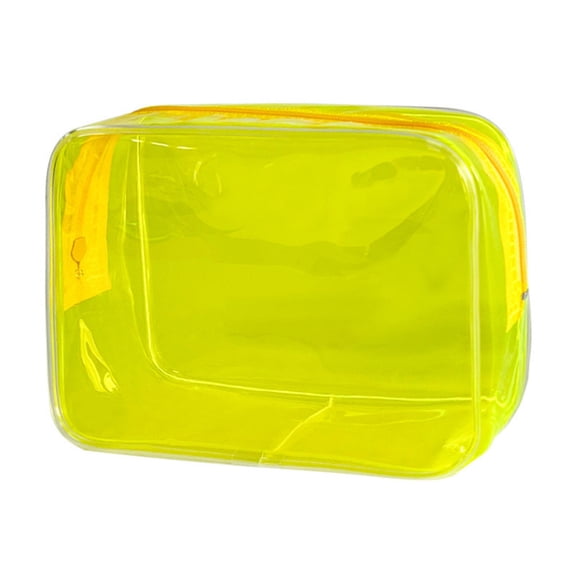 Transparent Waterproof Travel Cosmetic Bag, Clear Toiletry Organizer for Makeup and Essentials