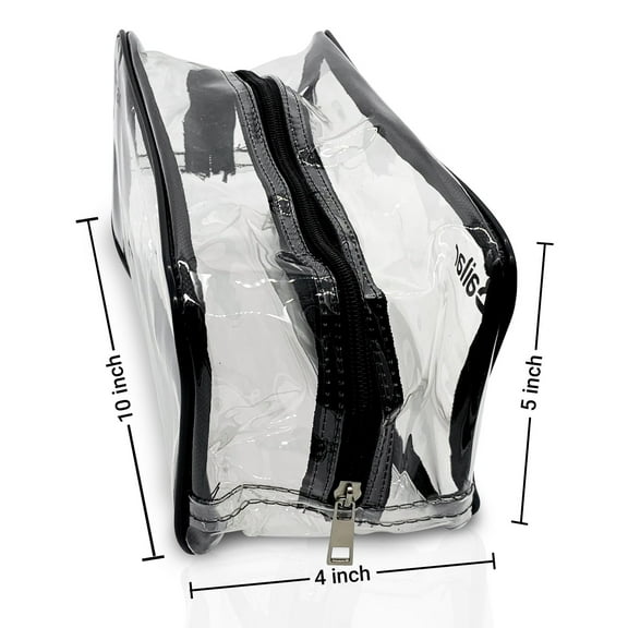 Transparent Weatherproof Clear Case Makeup Bag TSA Approved