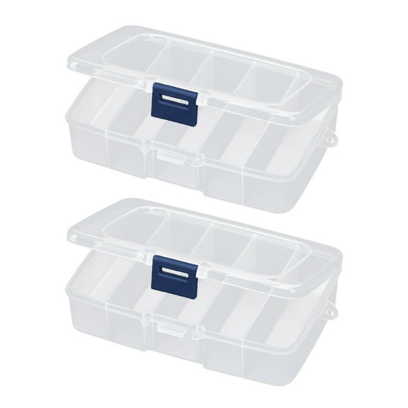 Transparent Window Organizer, Plastic Organizer Box with Customizable Organization, Portable Bead Box for Clear Plastic Jewelry Dividers, Mini Tackle Boxes and Jewelry Storage