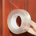 thumbnail image 1 of Transparent Window Weather Sealing Tape, 1.2IN x 33FT, Clear Window Draft Isolation Sealing Film Tape for Door Draft Stopper Adhesive Tape, Doors Windows and Shower Glass Gaps, 1 of 6