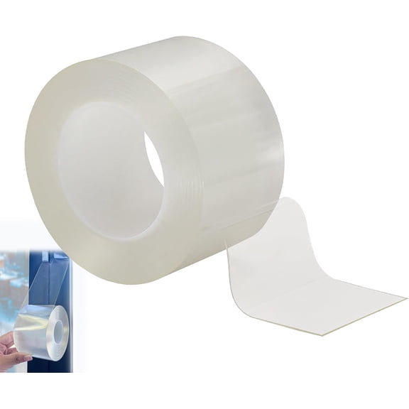Transparent Window Weather sealing Tape, Clear Window Draft Isolation sealing Film Tape, Widow sealing Tap, for Doors, Windows and Shower Glass Gaps(2cm-3m)
