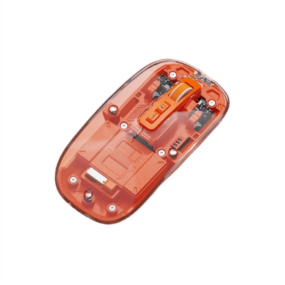 Samrt Mouse Transparent Wireless Bluetooth Mouse, Silent Click & Magnetic Charging ...