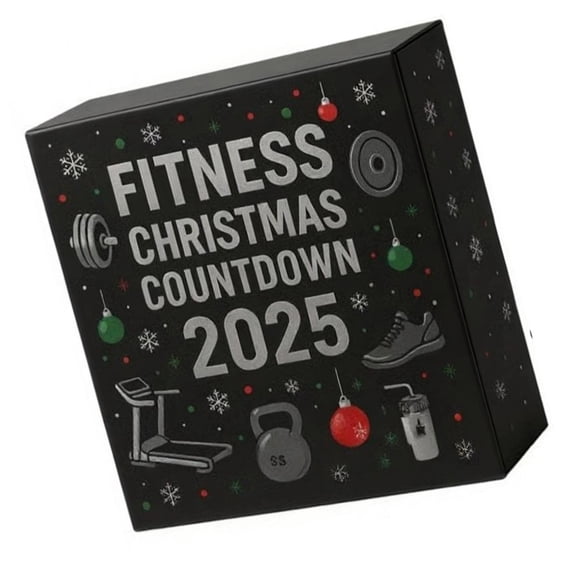 Transparent Workout Count Down Calendar Modern Seasonal Display Case Decoration