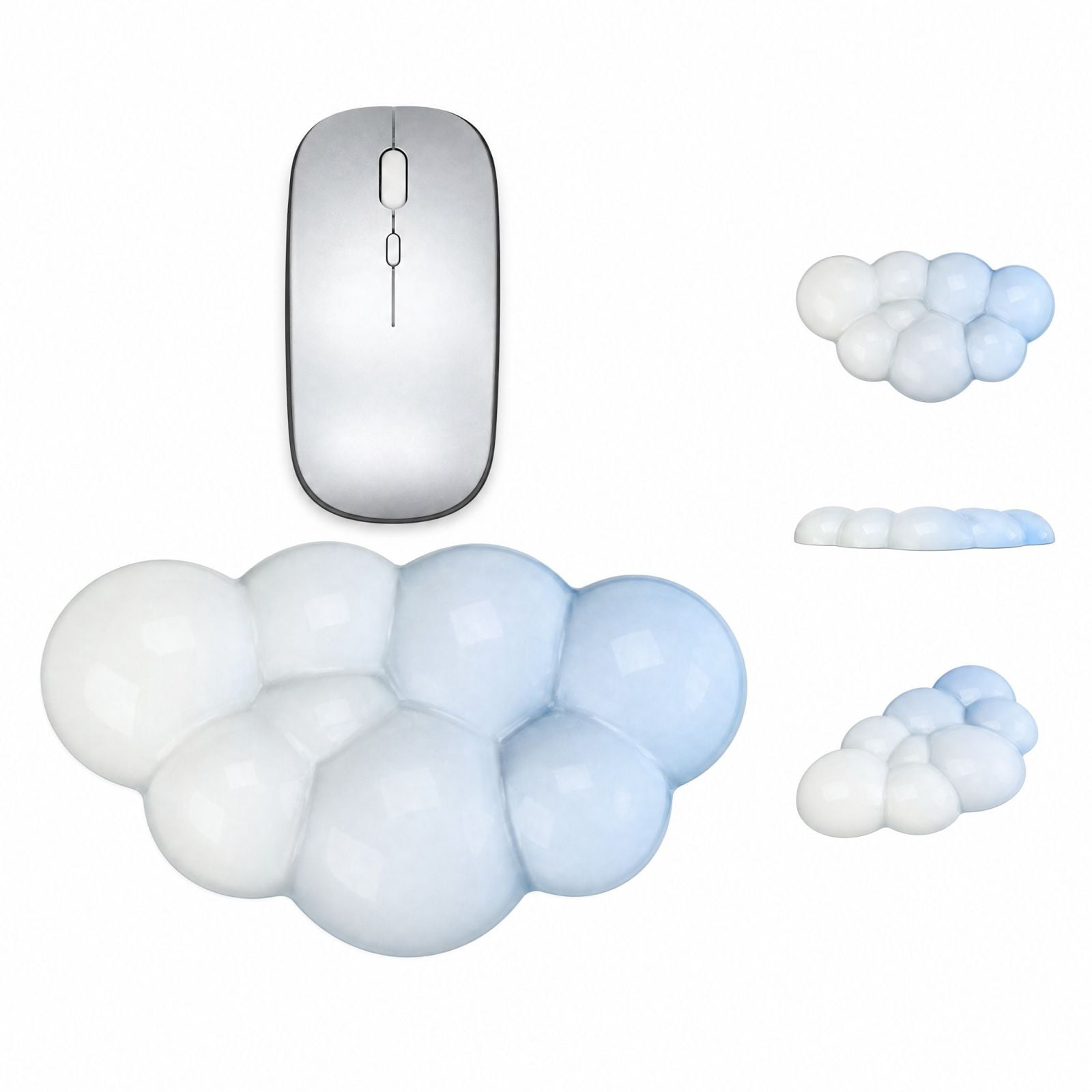 Hand Support Mouse Transparent Wrist Rest Cloud Shape Non Slip Comfortable Wrist Support ...