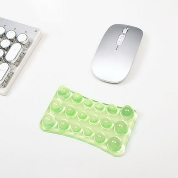 Transparent Wrist Rest Mouse Pad Crystal Clear Gel Wrist Support Waterproof Office Desk Accessory Ergonomic Computer Keyboard Pad