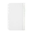 thumbnail image 1 of Transparent Zipper Bag for Documents, Pocket Zipper Bags 6 Ring Receipt Organizer Expense Envelopes Photo Pocket Refillable Page for Documents Notebooks, Document Bag*1, 1 of 8