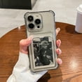 thumbnail image 1 of Transparent card slot bag holder Case for iPhone 15 14 13 12 11 pro Max mini x xs XR 7 8 plus clear wallet shockproof soft cover, 1 of 1