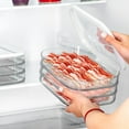 thumbnail image 1 of Transparent food storage box with lid, refrigerator preservation container for garlic, ginger, meat, or hot pot side dishes, 1 of 6