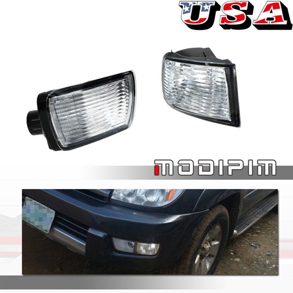 Transparent front corner DRL turn signal LED lampshade suitable for 03-05 Toyota 4Runner-