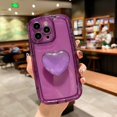 thumbnail image 1 of Transparent love holder soap silicone soft case for iPhone 15 14 13 11 12 Pro Max X Xs XR 7 8 plus se 3 anti-drop cover fundas, 1 of 1
