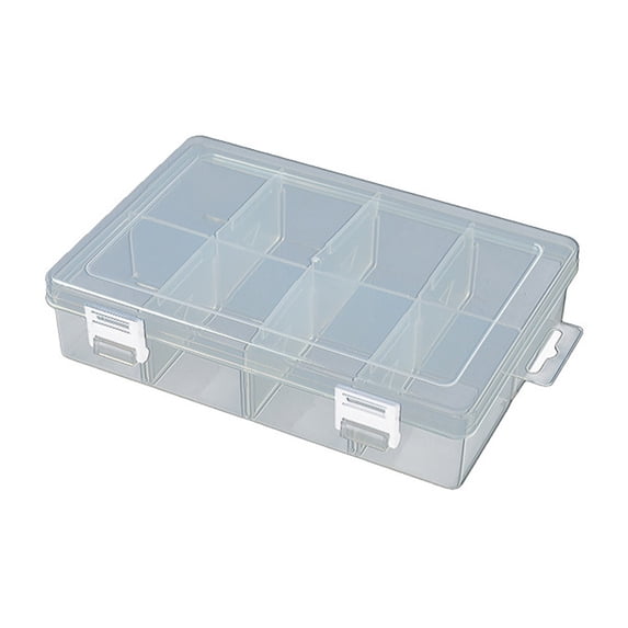 Transparent plastic box storage box is used for tabletop storage box of ornaments