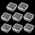 thumbnail image 1 of Transparent plastic box with lid for storage, 40*40*18mm, 8 pieces, 1 of 5