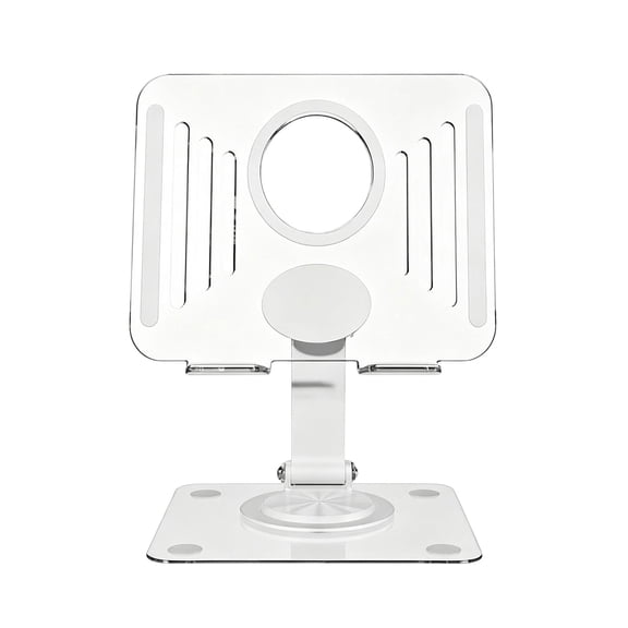 Transparents AntiSlip Tablets Holder Stand With Rotating Base for 12.9Inch Screens For Home Offices Use