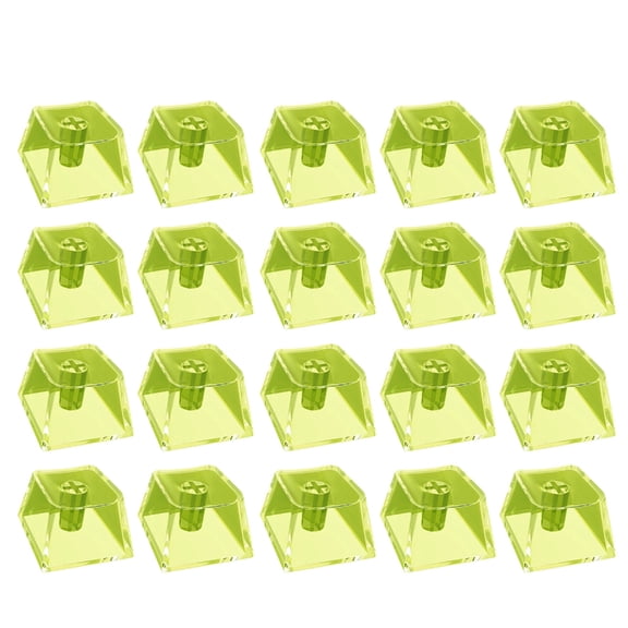 Transparents Crystal Mechanical Keyboards PC Blanks Backlit Keycaps Original Height for Switches 20pcs