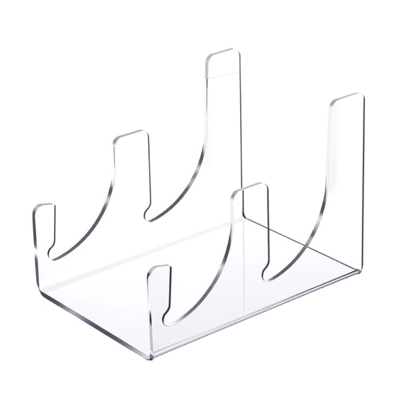 Transparents Tableware Display Rack Acrylic Clear Dish Display Stand for Gift Weddings Housewarming