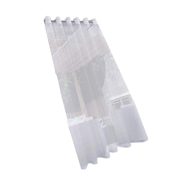 Transparents Weatherproofs Outdoor Curtains with Eyelets Waterproofs Voile Curtains for Patioes Gazeboes