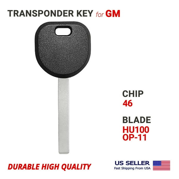 Transponder Key For GM HU100 Chip PCF7936AA 46 B120 B121