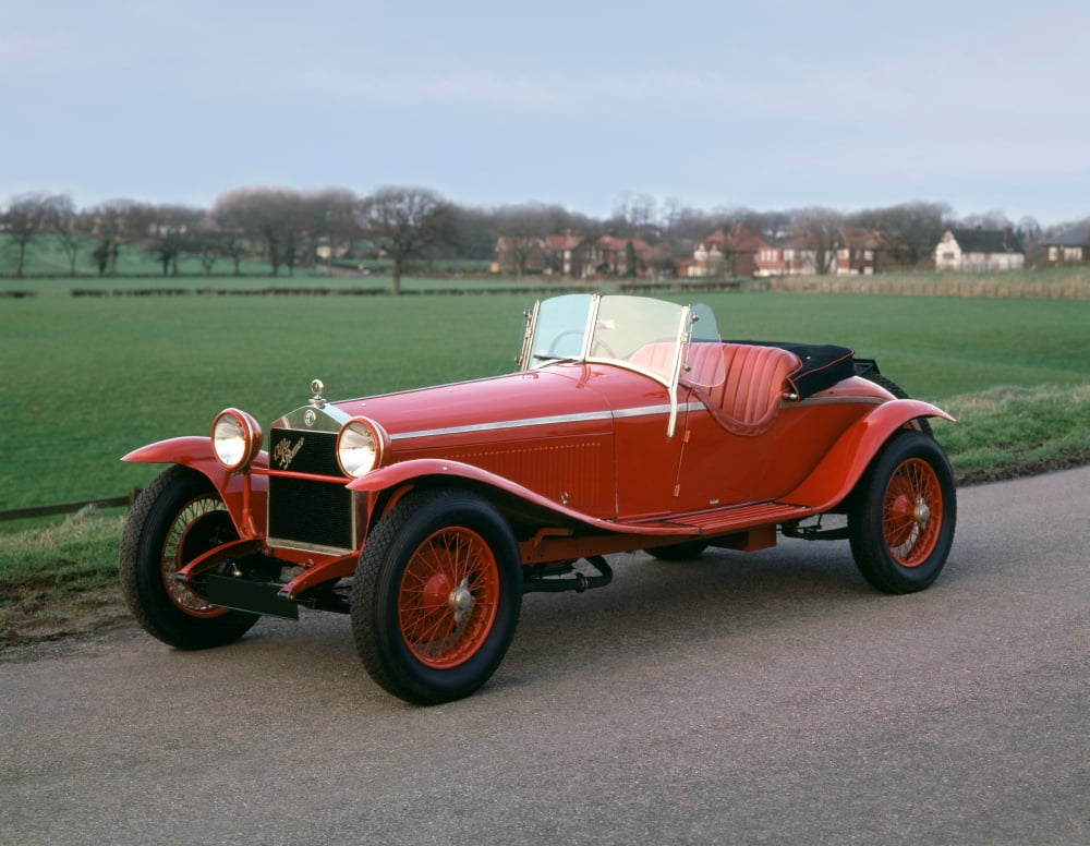 Transport Car 1929 Alfa Romeo Supercharged 1500-1750 Zagato with 175 litre engine Country of origin Italy Canvas Art - Panoramic Images (22 x 28)