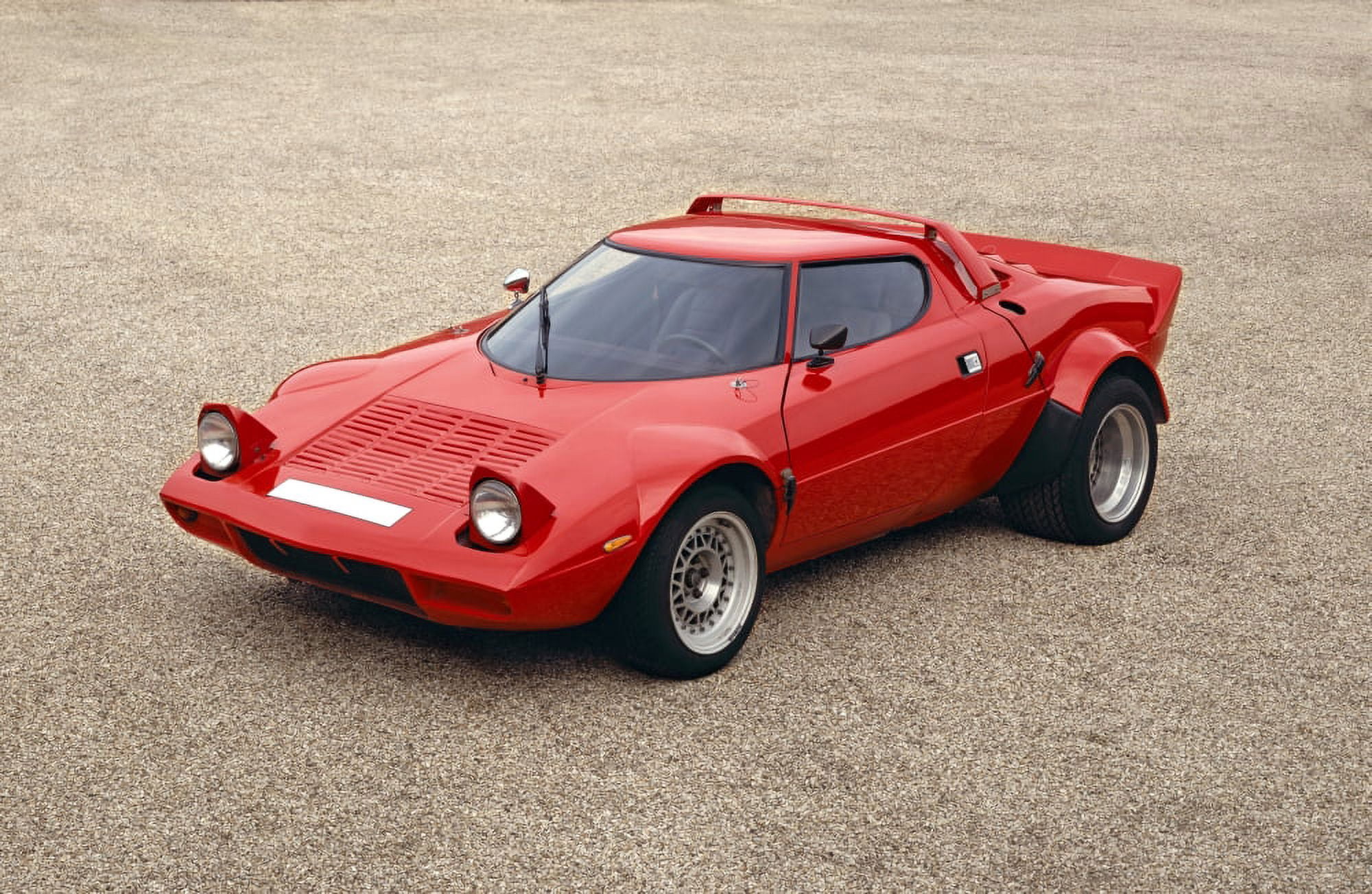 Transport Car 1975 Lancia Stratos V6 25 litre 4 OHC 2 door coupe Lancia won World Rally Championship in 1974 75 and 76 with the Stratos Country of origin Italy Canvas Art - Panoramic Images (18 x 24)