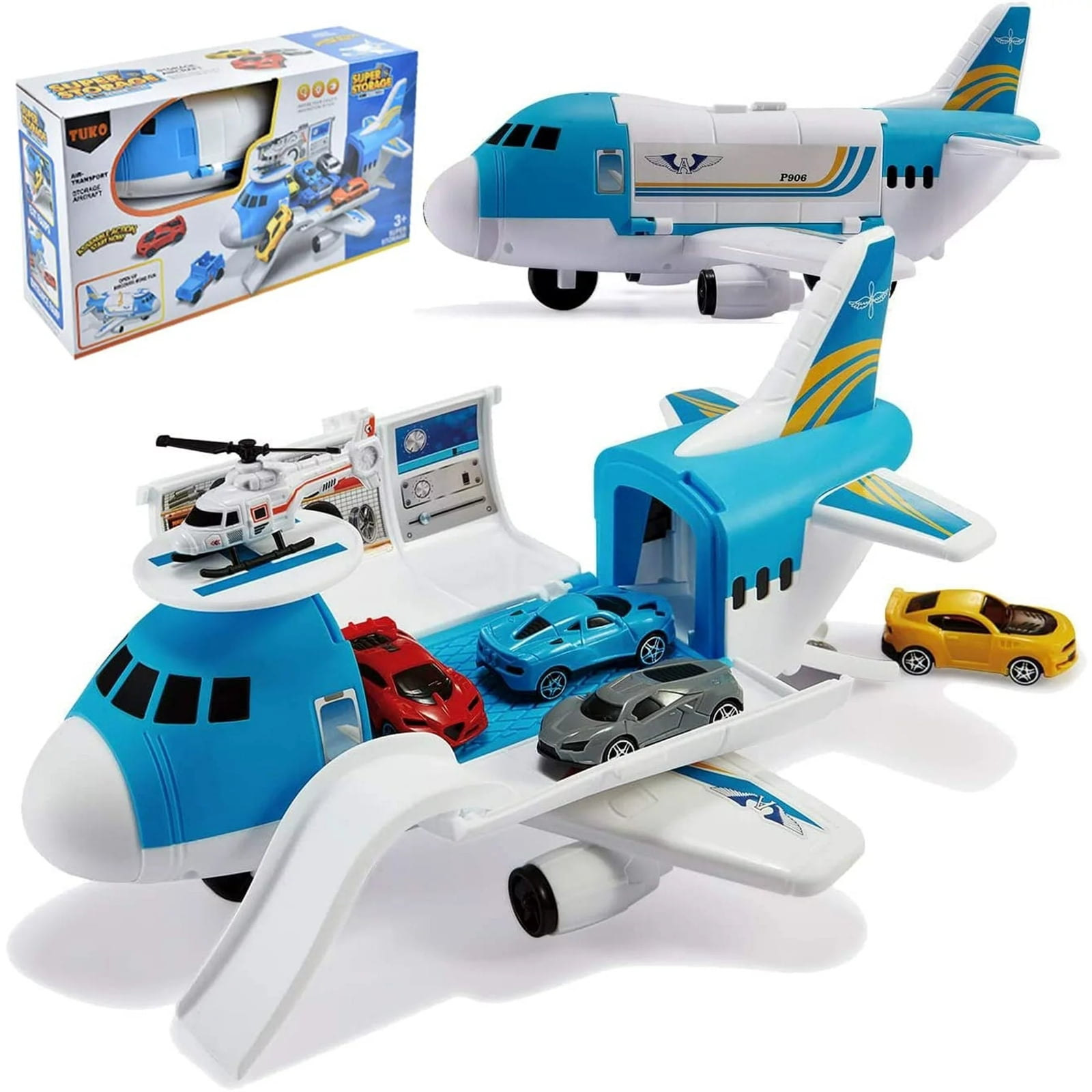 Transport Cargo Airplane with Toy Cars Helicopter Philippines Ubuy - Main Image