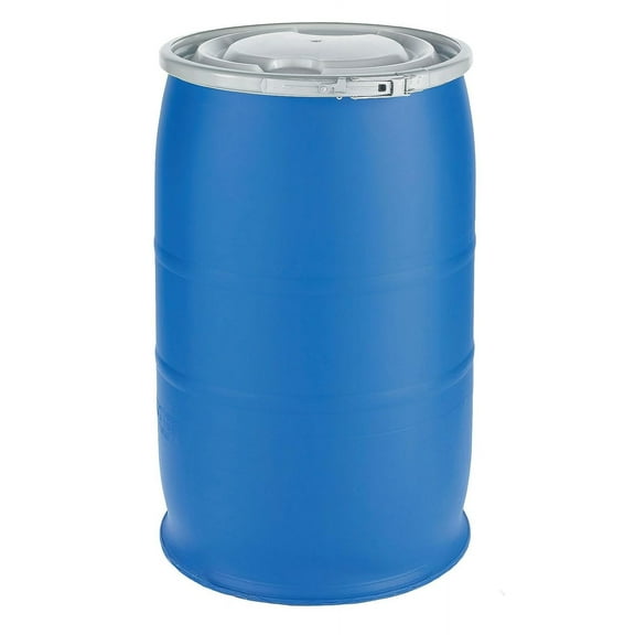 Transport Drum, Open Head, 30 gal., Blue