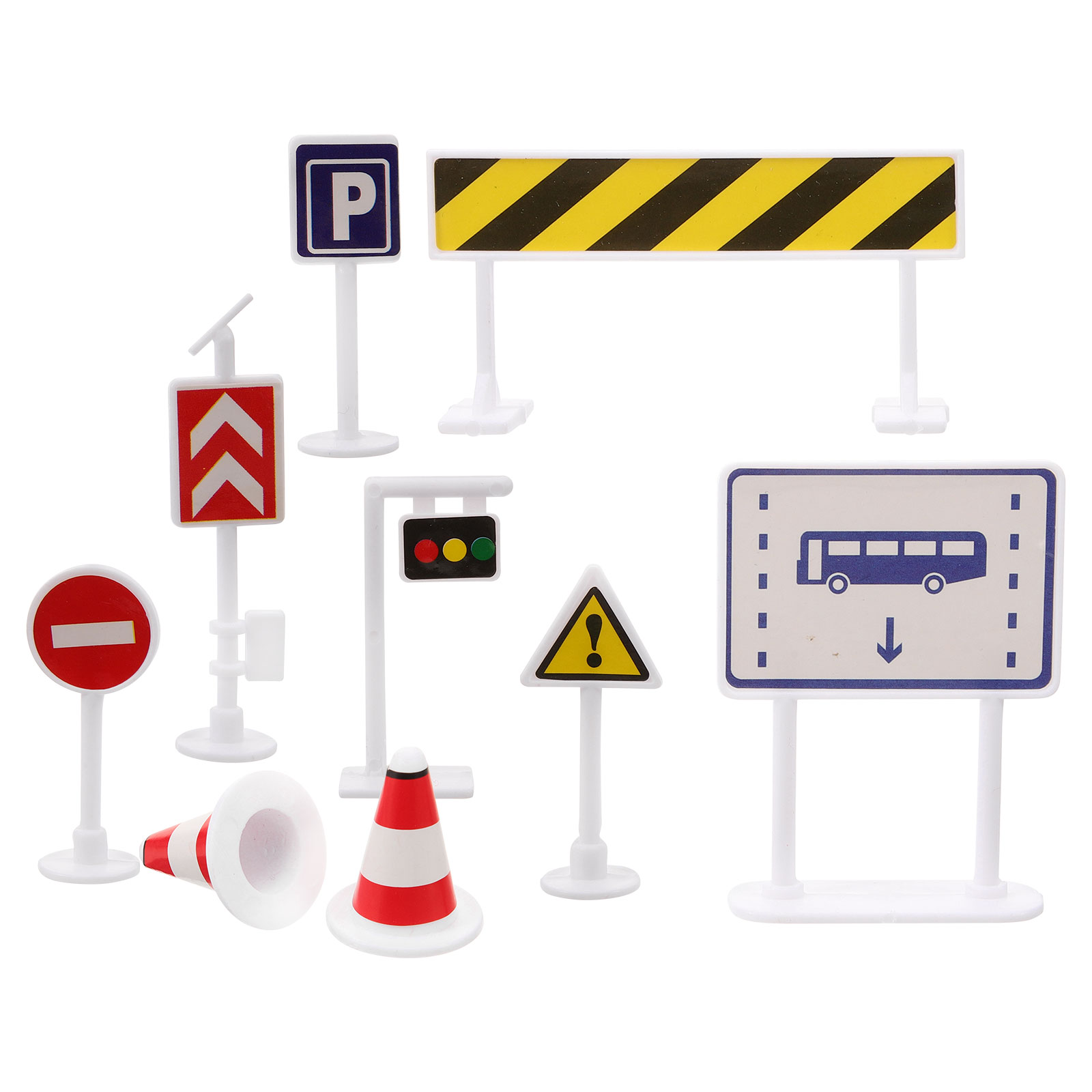 Transport Toy Emblems Toys Traffic Signs for Kids Sandbox Toy Road
