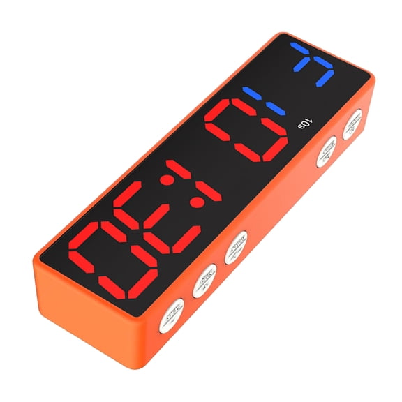 Transportable Attractive Fitness Clock with 8 Professional Training Modes for HIIT TABATA Workouts Large LED Screen Long Life