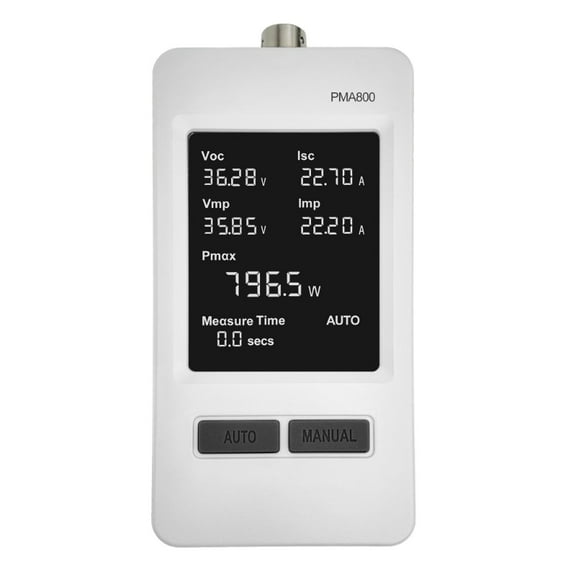 Transportable Solar Multimeter with Display and MPPT Three point Outdoor Energy Structure Diagnosis