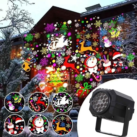 Transportable USB Rechargeable Projection Lamp 16 Vacation Designs For Home Decoration Parties Incidents