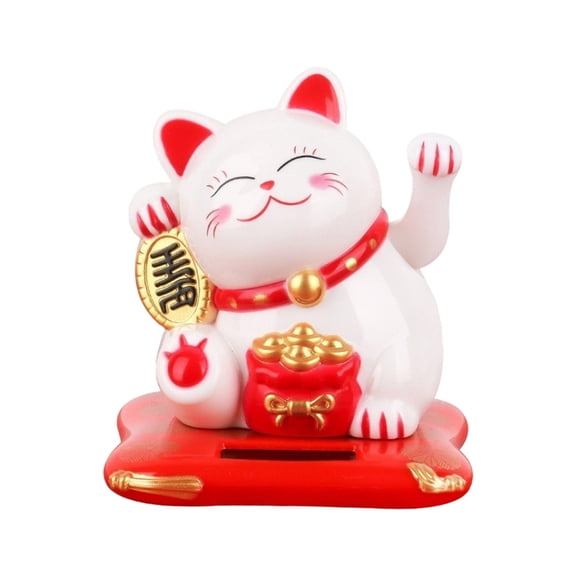Transportable three_point_five Inch Oscillating Arm Wealth Puss Automobile Addition Supported Sunlight Permanent Polystyrene Craft