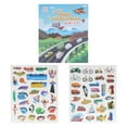 Transportation Play Stickers Book Educational Traffic Reusable Sticker