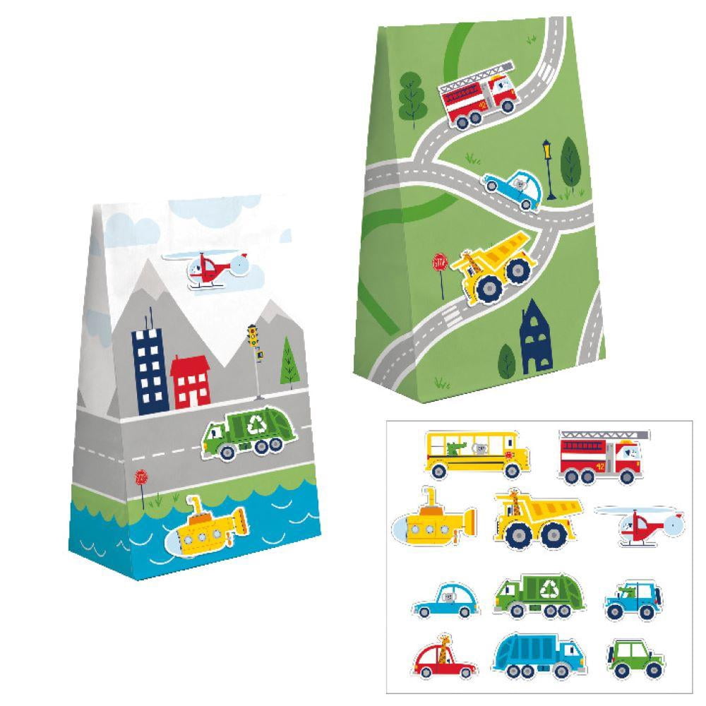 Transportation Time City Life Favor Bags, 24 ct