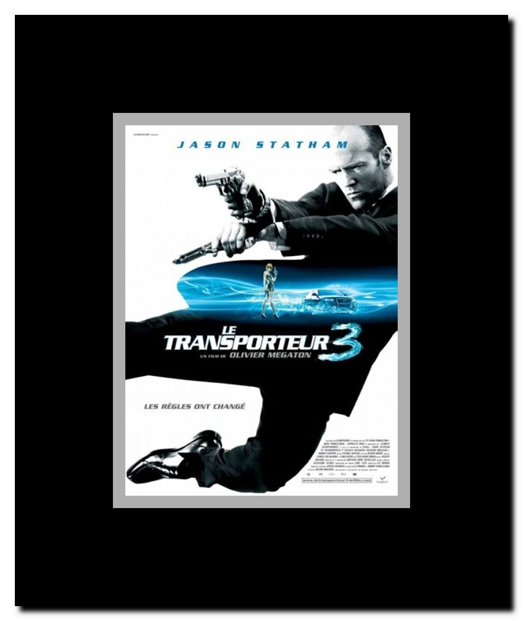 Transporter 3 - French - style A Framed Movie Poster
