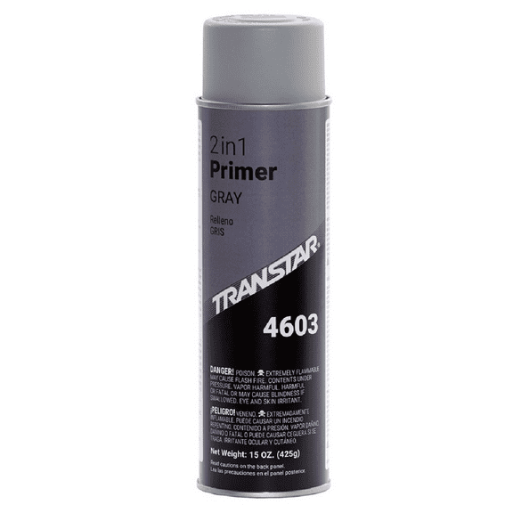 Transtar 4603 Gray 2 in 1 Primer Auto Body Paint Aerosol for Metal and Plastic Parts
