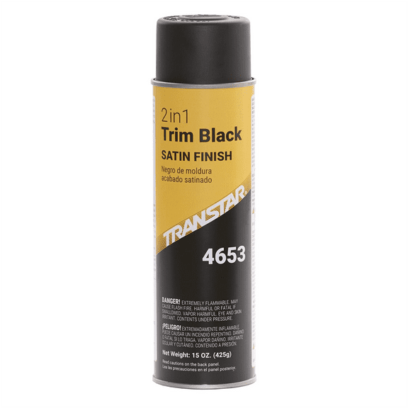 Transtar 4653 2 in 1 Trim Black Matte Finish Spray