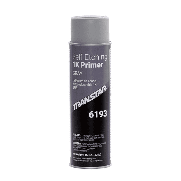 Transtar Autobody Products 6193 - Self-Etching 1K Primer - 20 oz Aerosol Can - Gray