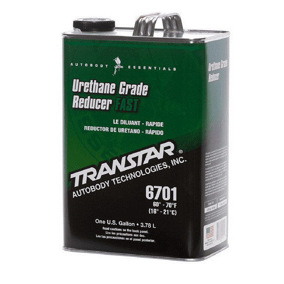 Transtar Autobody Products 6701 - 6700 Series Urethane Grade Reducer - 1 Gallon Can - Fast Speed/60 to 70 Degree F