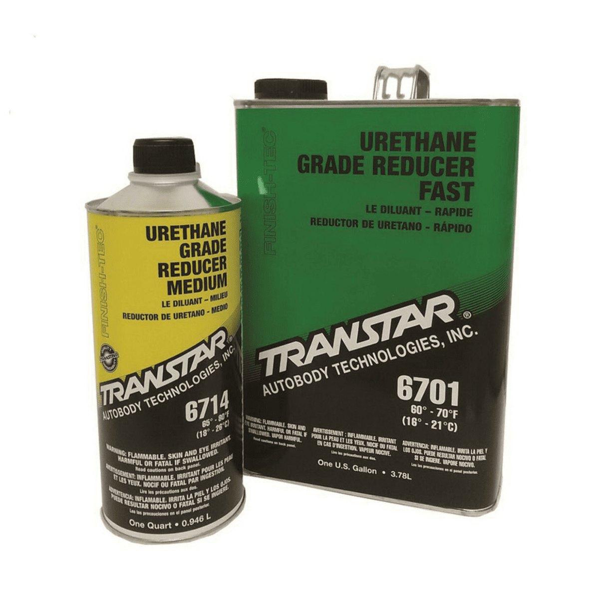 Transtar Autobody Products 6711 6700 Series Urethane Grade Reducer, 1 gal Can, Medium Speed/65 to 80 deg F