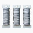 Transun Moo 3 Rolls 22 Gauge Silver Paddle Wire Flexible Floral Wire