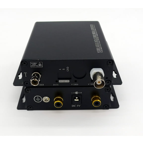 Transwan 2 Ch RCA Audio Over Fiber Extender & 1 Ch Video to 20 Km Single-mode Fiber or 2 Km Multimode Fiber, RCA Audio to Fiber Optic Converter