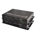 thumbnail image 1 of Transwan 4K HDMI Over Fiber Extender with 3.5mm Stereo Audio & IR Infrared & RS232 Over SM Fiber 10 Kilometers, Max 4K @ 30Hz, HDCP Compliance (Over 1 core Single-Mode Fiber), 1 of 6