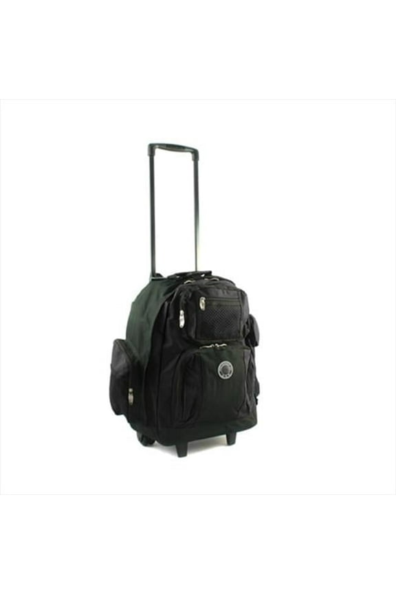 738131-BLK Roll-Away Deluxe Rolling Backpack- Black